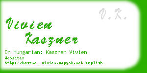 vivien kaszner business card